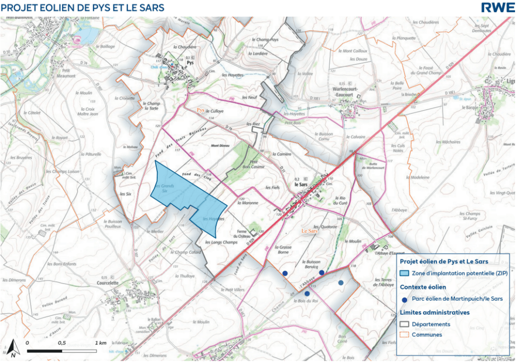 Carte de la zone étudiée