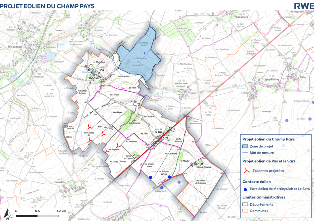 Carte de la zone étudiée